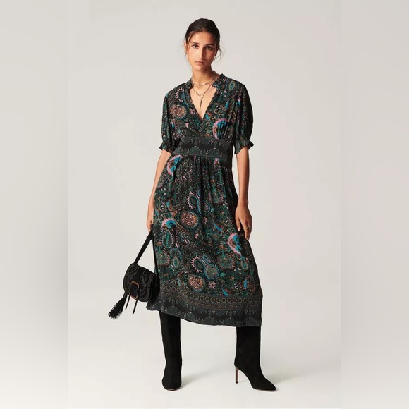 ba&sh Dresses & Skirts - ba&sh Zael Dress Paisley Midi Dress - XS